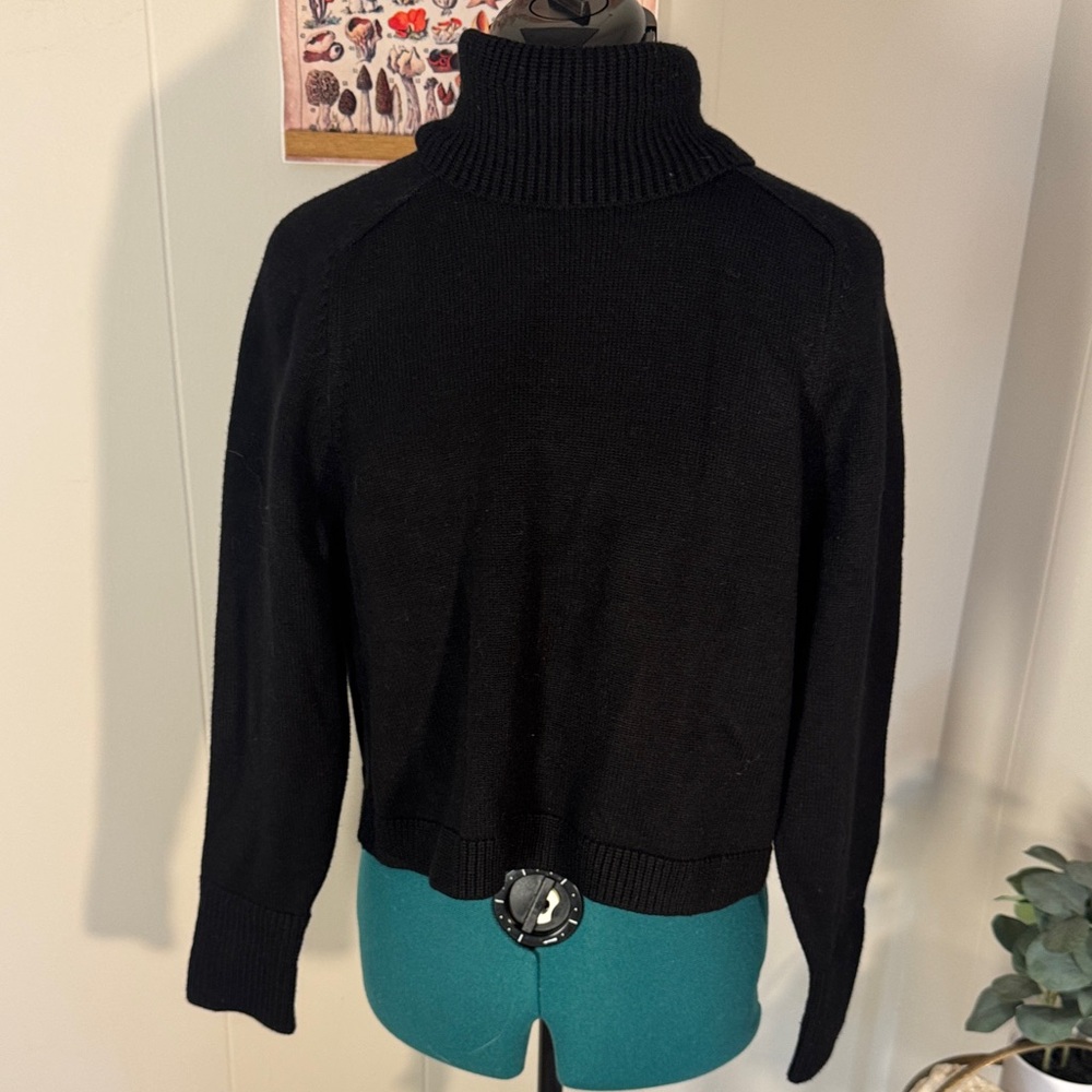 TRUTH by Republic Black Turtleneck Crop Sweater